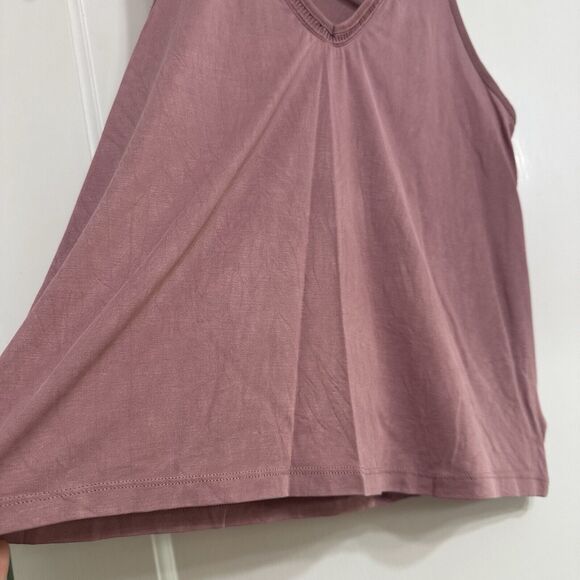 AMERICAN EAGLE Criss-Cross Soft & Sexy Sueded Tank, Blush Pink, MODAL, Sm - Picture 3 of 9